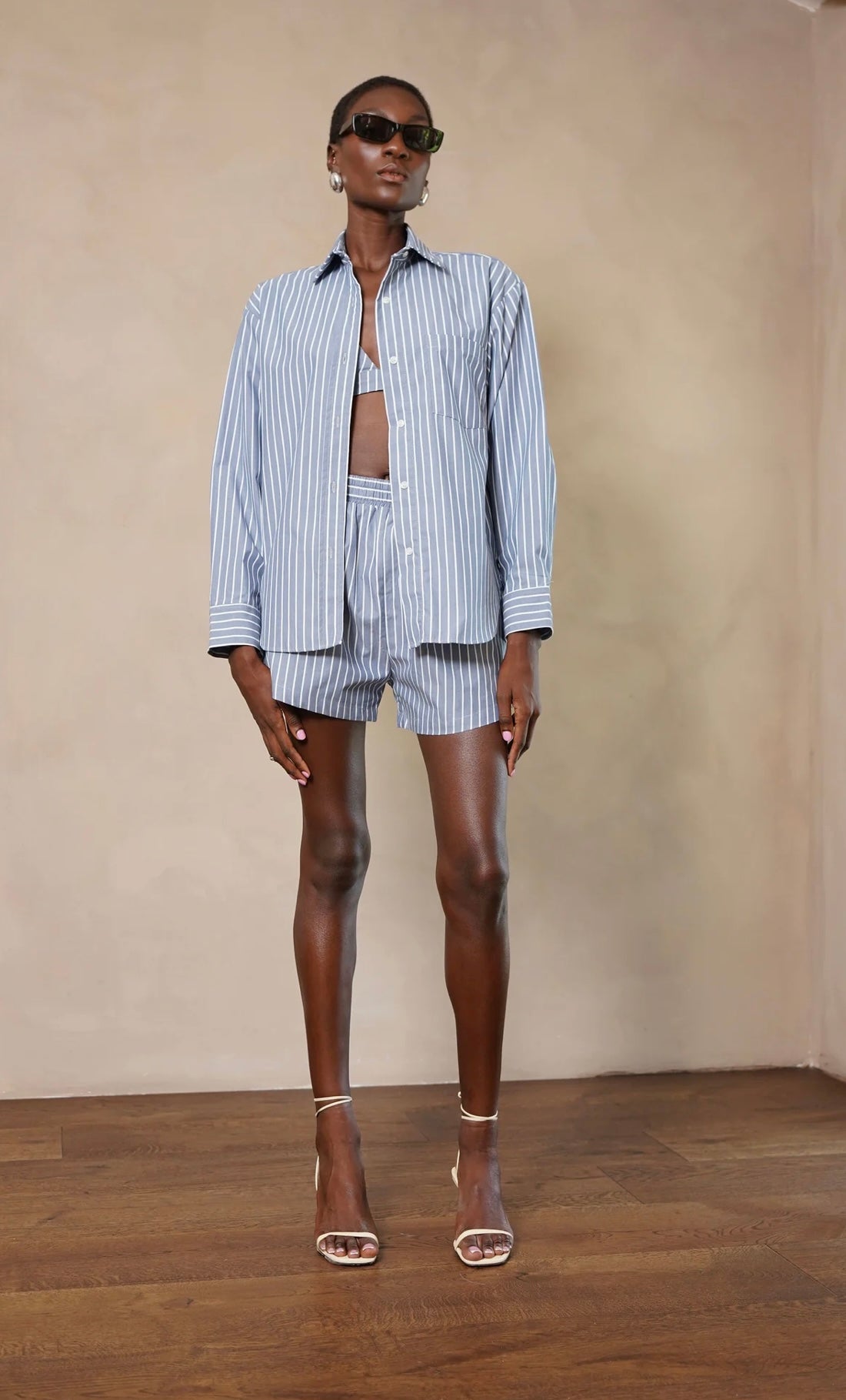 AMELIA SHIRT BLUE/WHITE