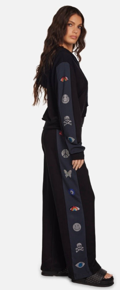 Wide Leg Pant “Crystal Elements”