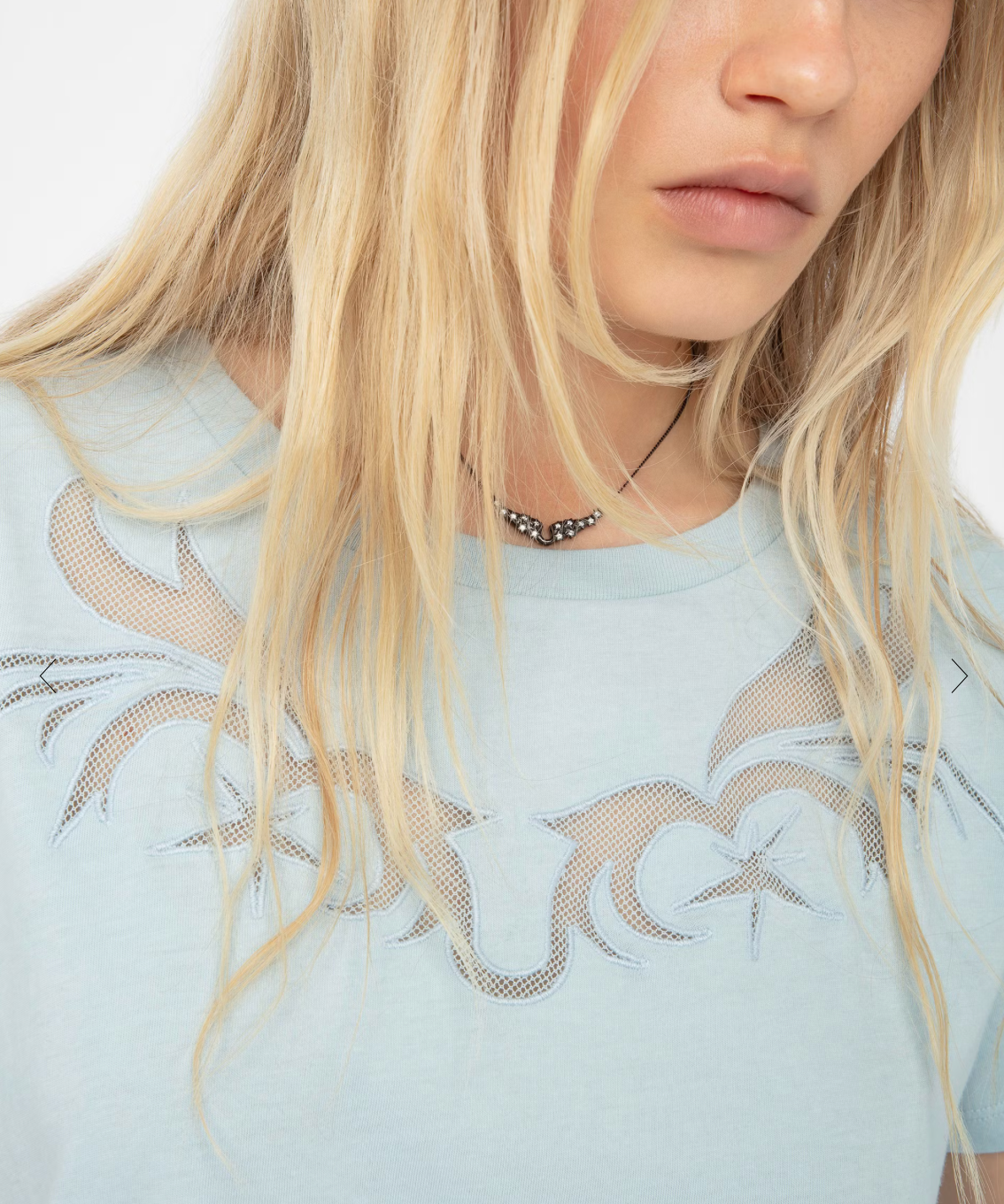 ALYS BLUE COTTON T-SHIRT