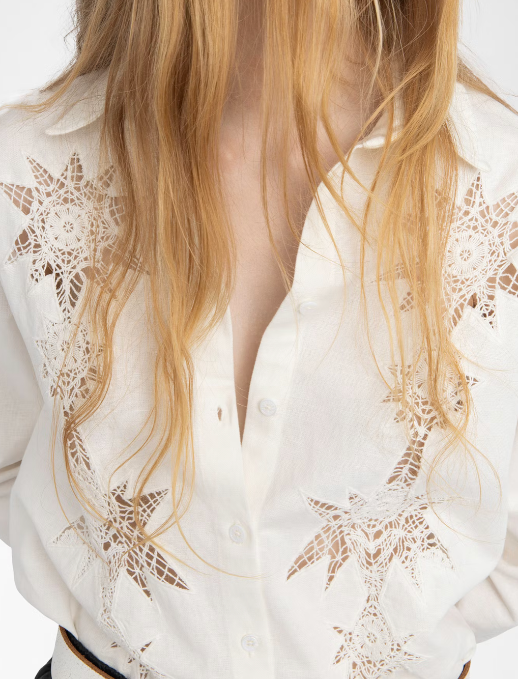 MORNING SHIRT IN LINEN AND COTTON WHITE