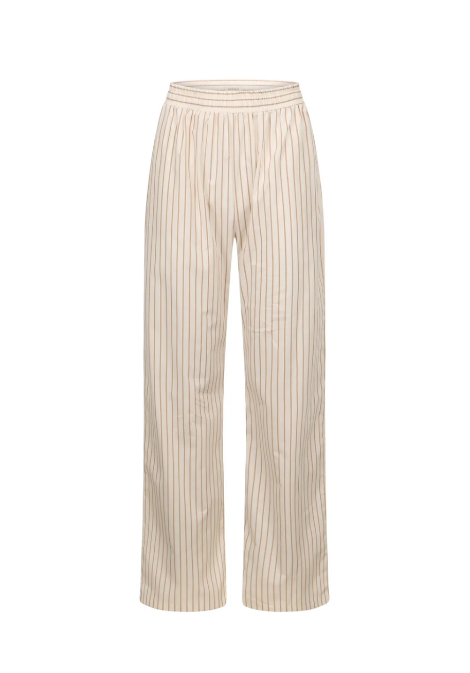 INES PANTS - IVORY/CAMEL