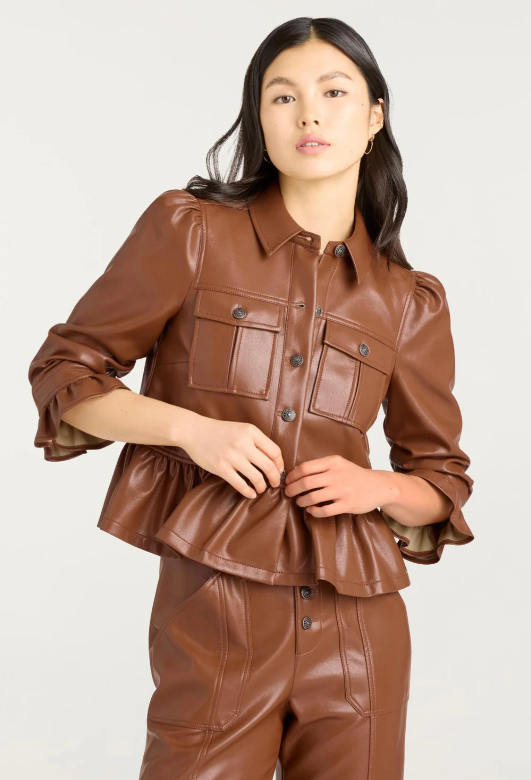 LITE VEGAN LEATHER DELANIE JACKET