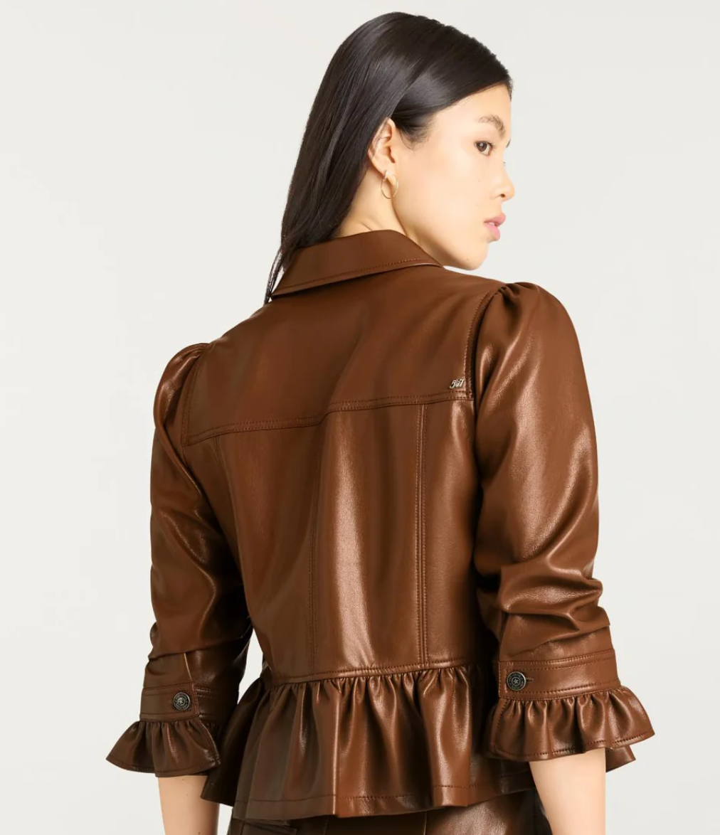LITE VEGAN LEATHER DELANIE JACKET