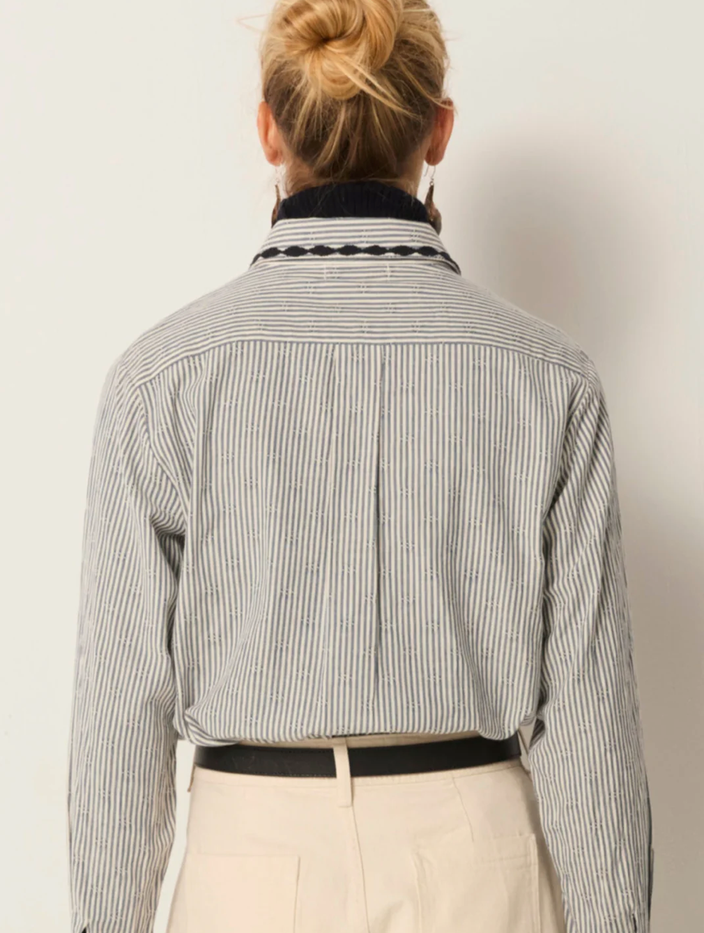 AMANDA BLOUSE - LABERYNTH AZZURRO