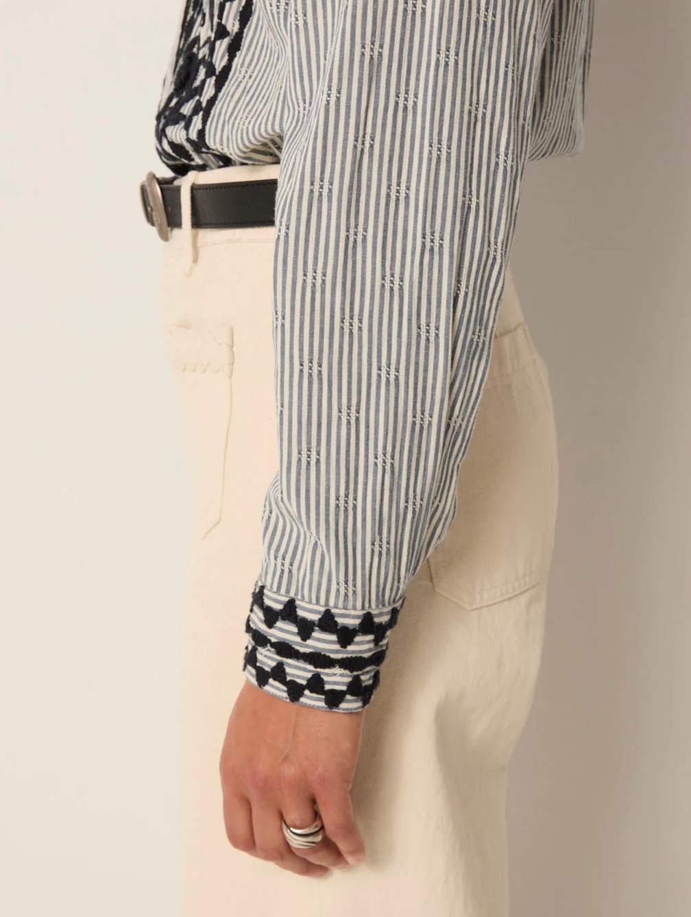 AMANDA BLOUSE - LABERYNTH AZZURRO