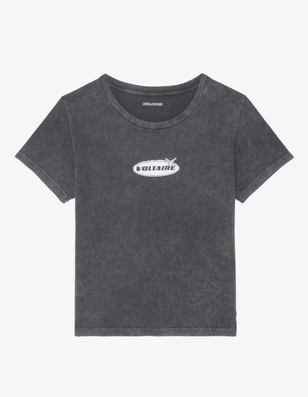 ALYS BLACK COTTON T-SHIRT
