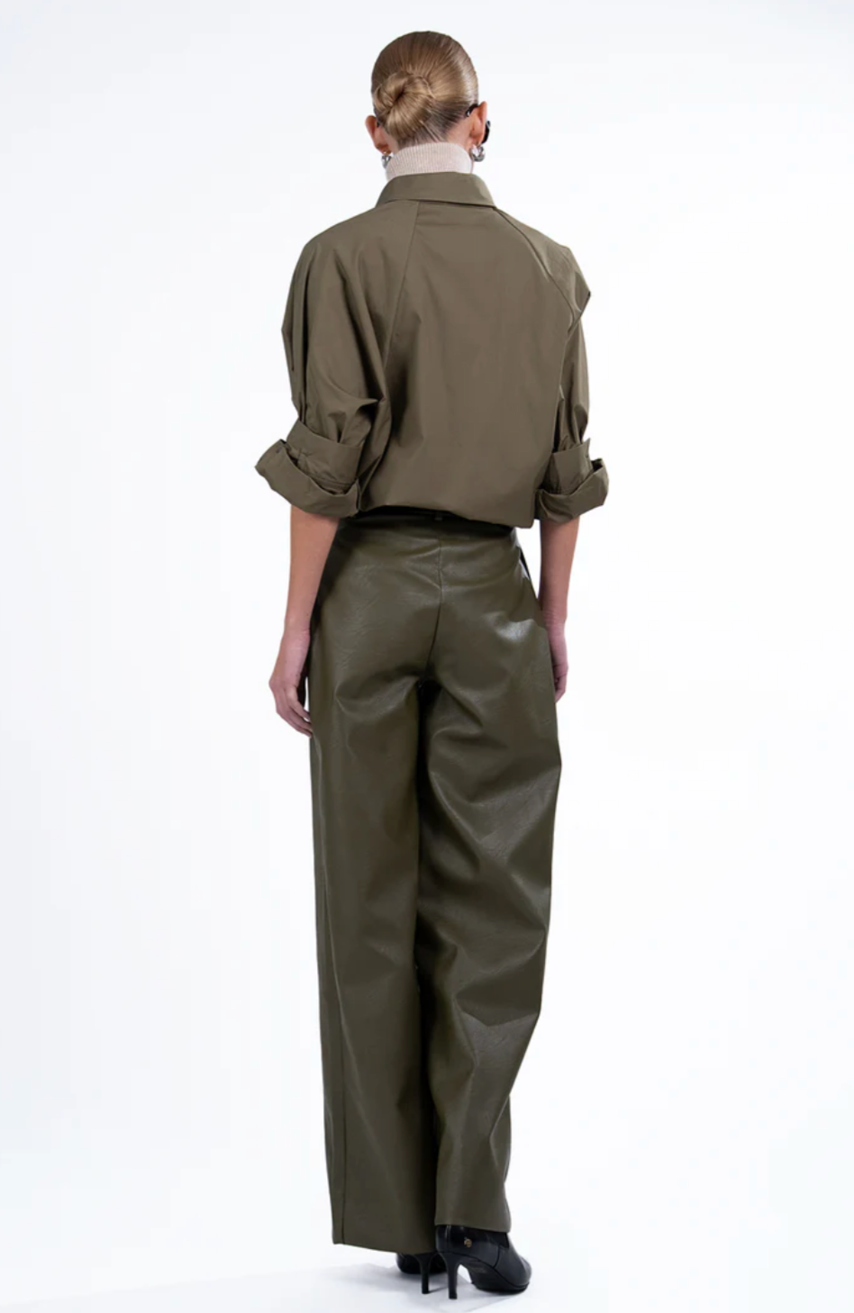 BECK POPLIN SHIRT - OLIVE