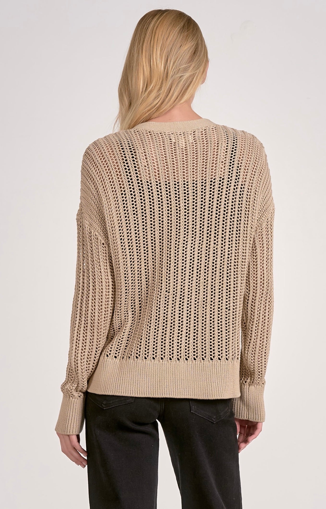 SWEATER CARDIGAN OPEN KNIT