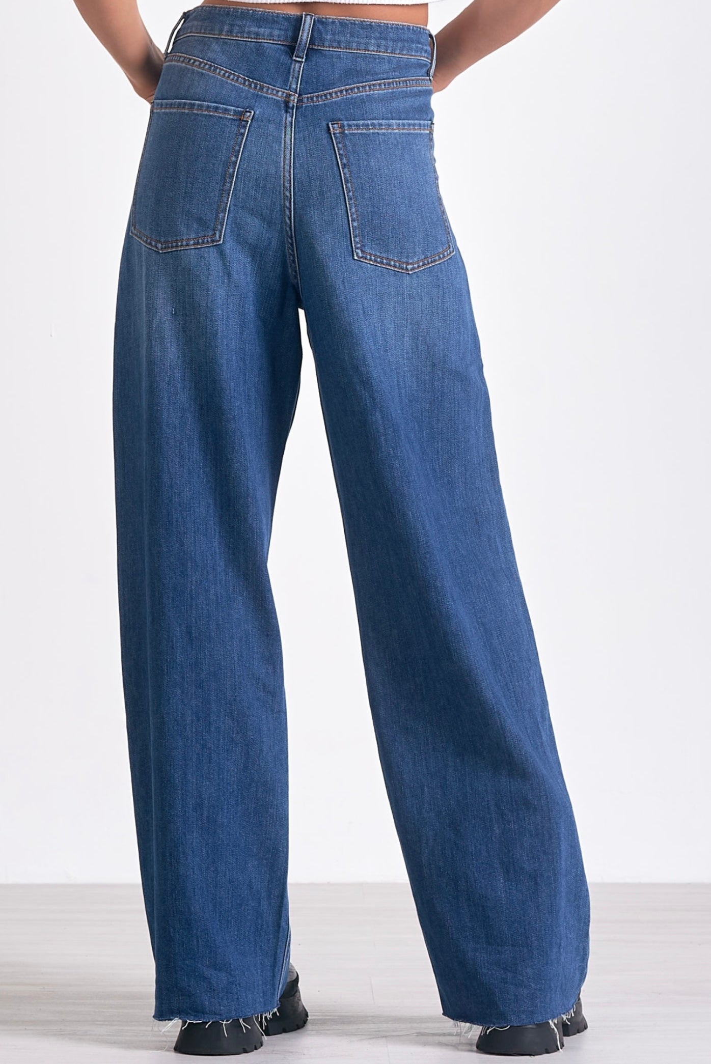JEAN WIDE LEG BLUE