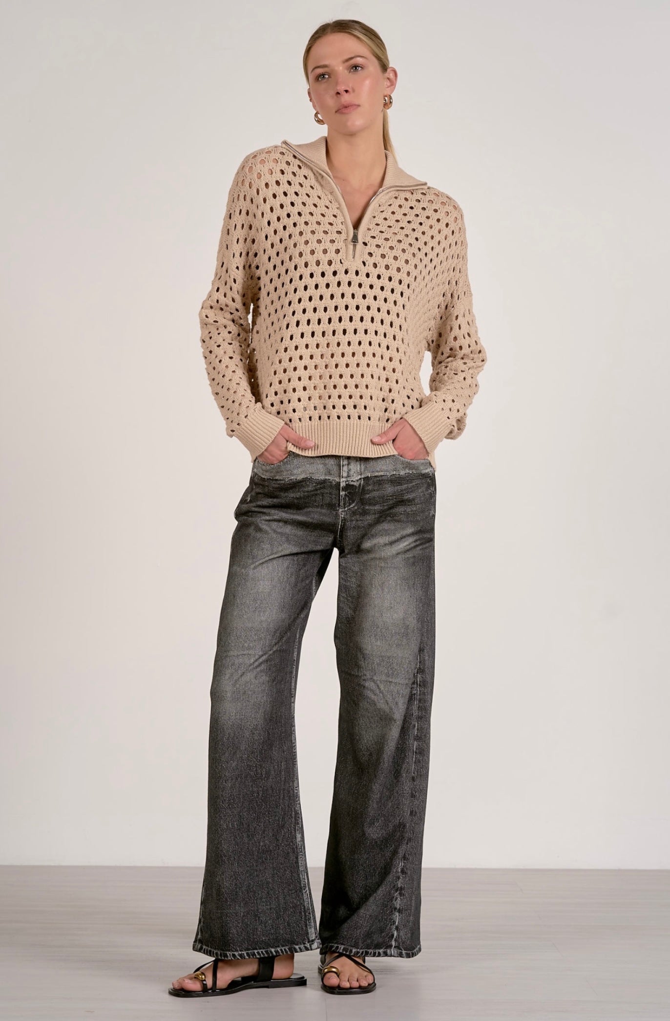 SWEATER OPEN KNIT