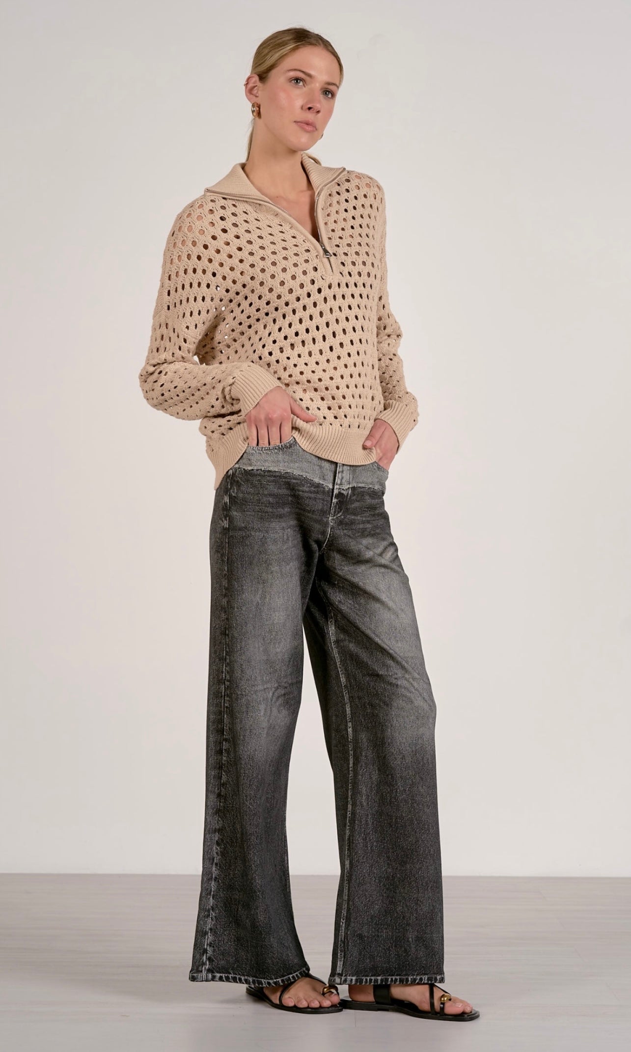 SWEATER OPEN KNIT