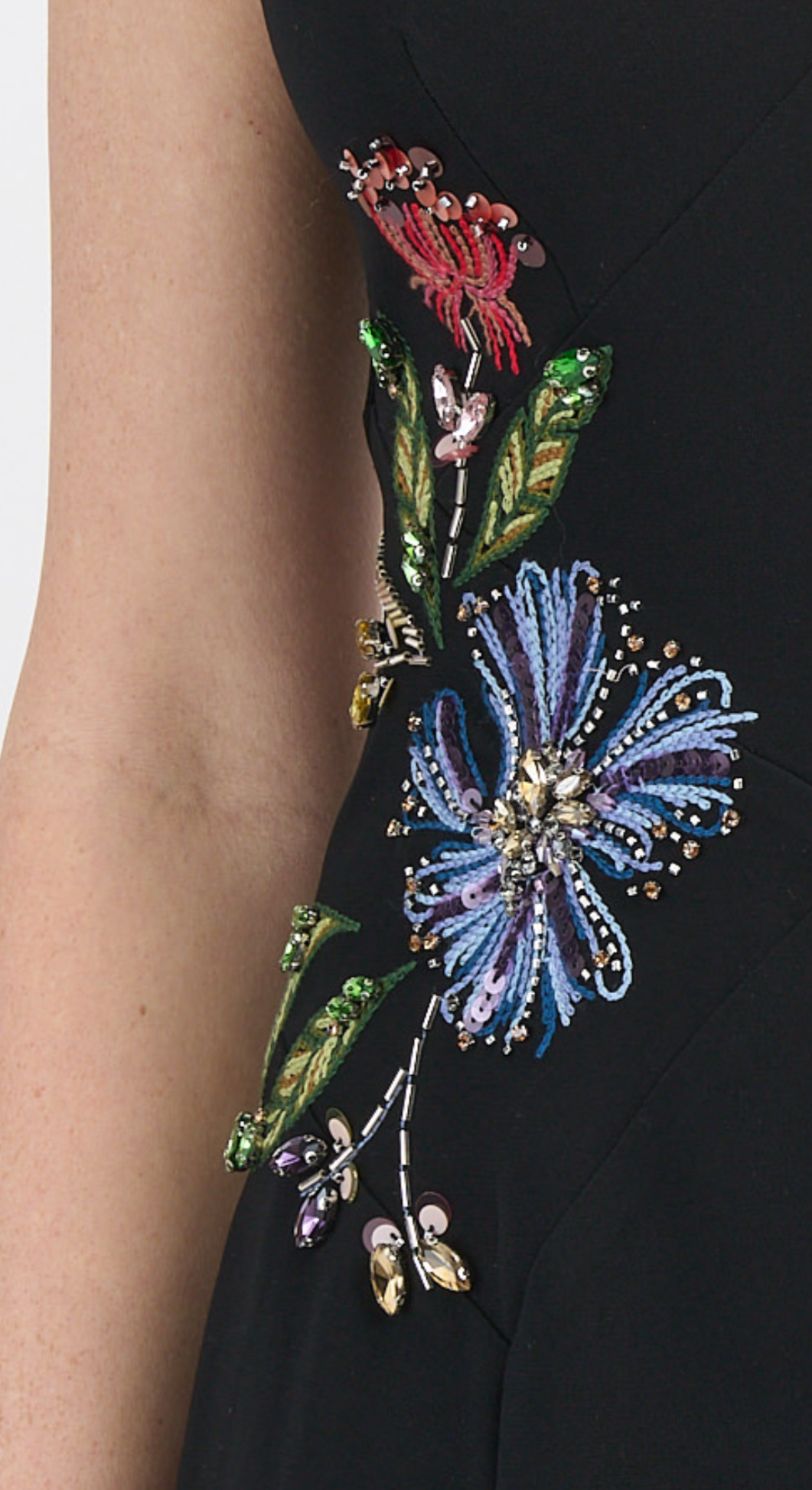 MIXED FLORAL MEDIA ANDRE DRESS