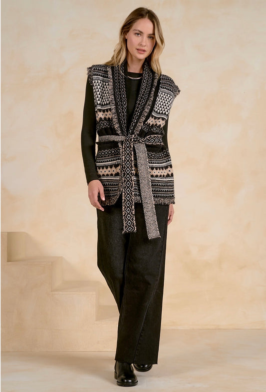Sweater Slvless Black