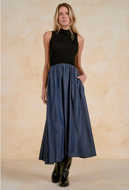 Maxi Mock Navy/Black