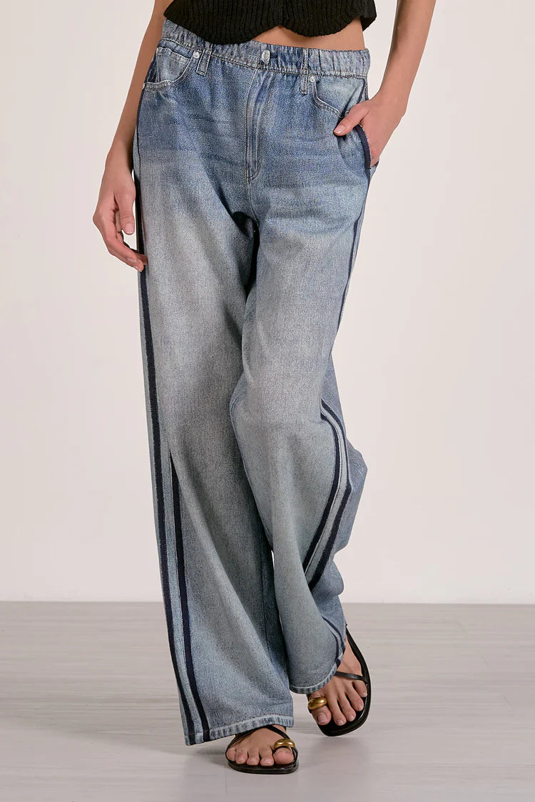 Denim Track Sweatpants