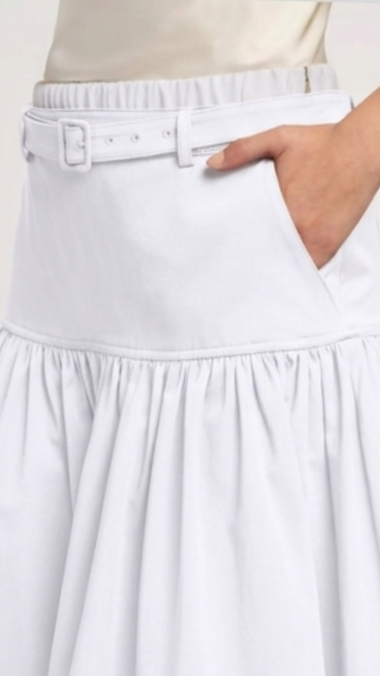 Peri Skirt White