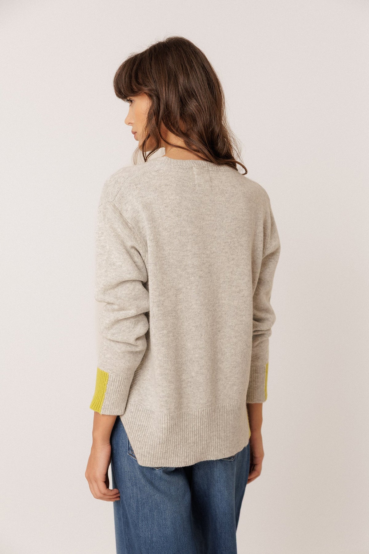 Fluorescent- Detail Sweater With Cashmere