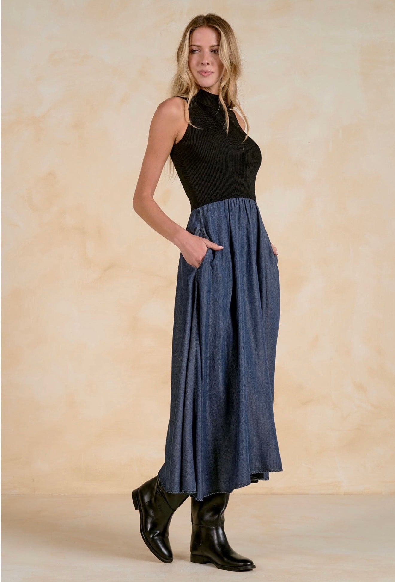 Maxi Mock Navy/Black