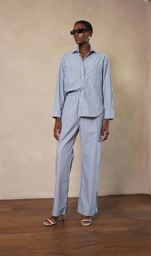 AMELIA SHIRT BLUE/WHITE