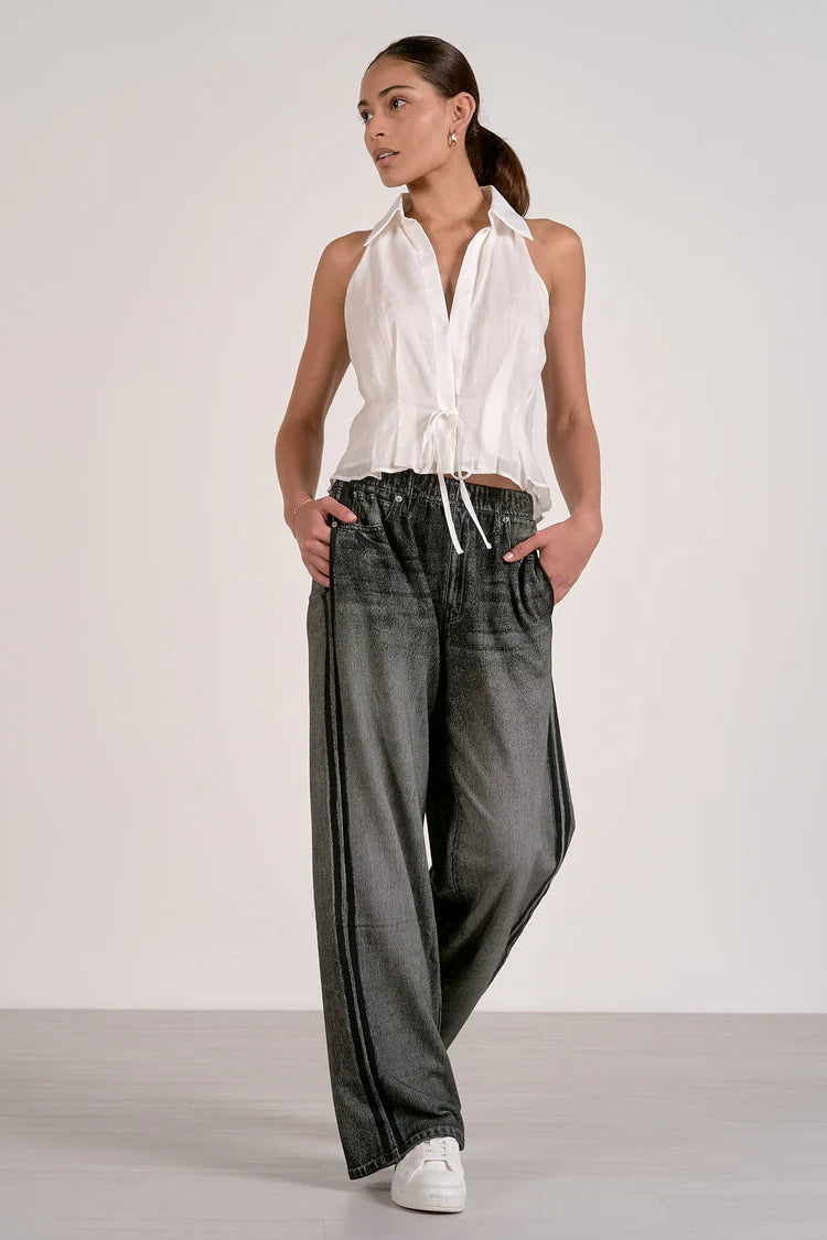 Jojo Denim Track Sweatpants