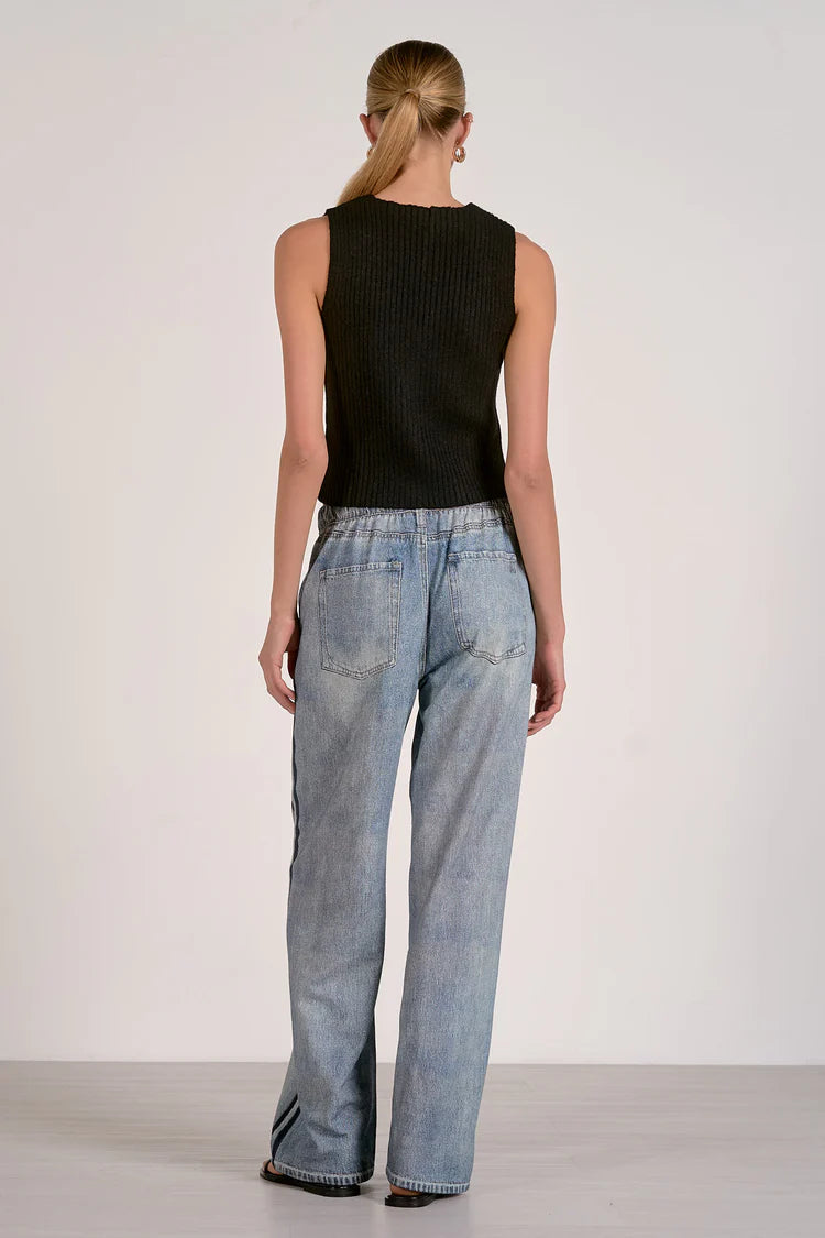 Denim Track Sweatpants