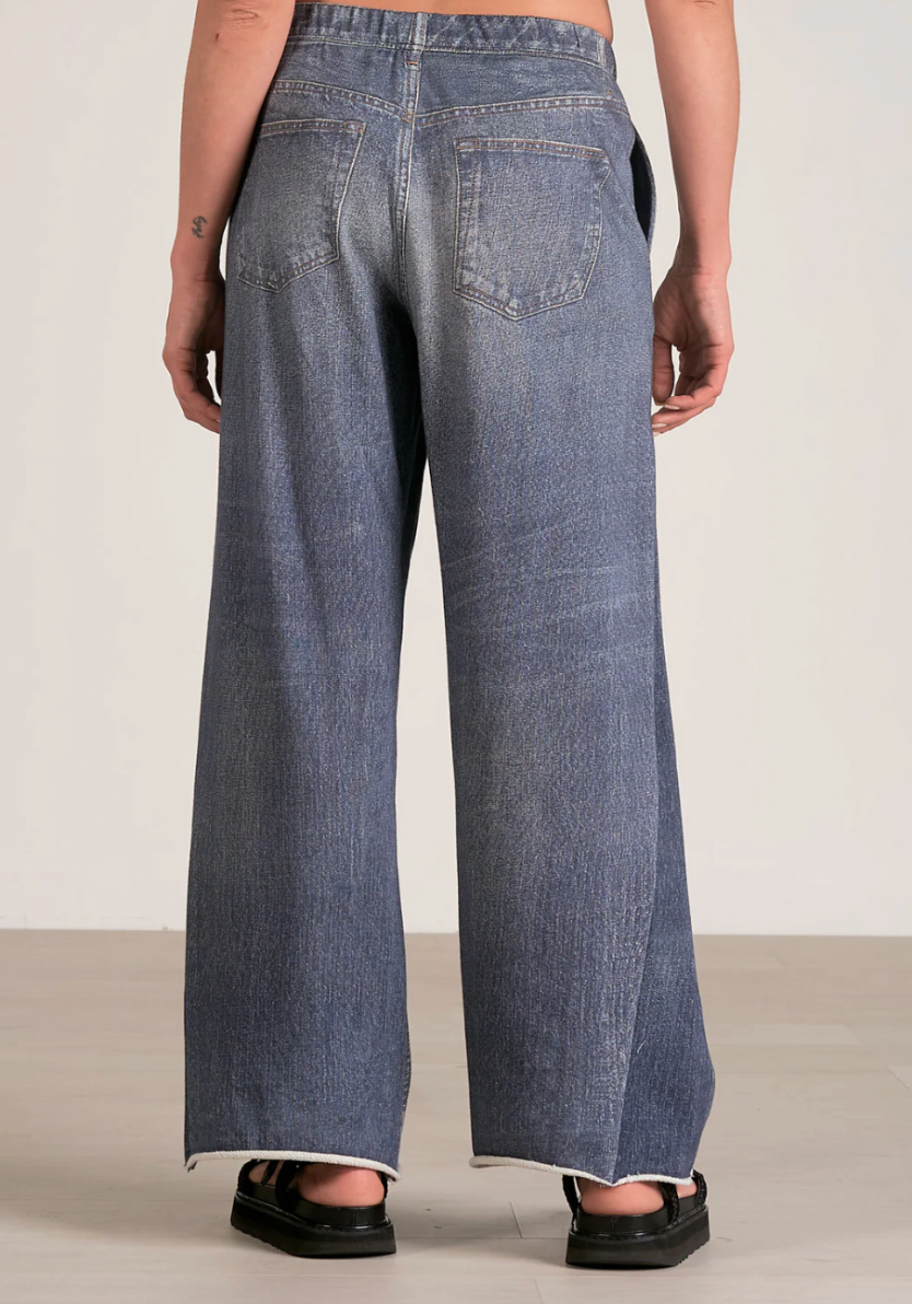 AMBER SWEATPANT JEANS DARK DENIM