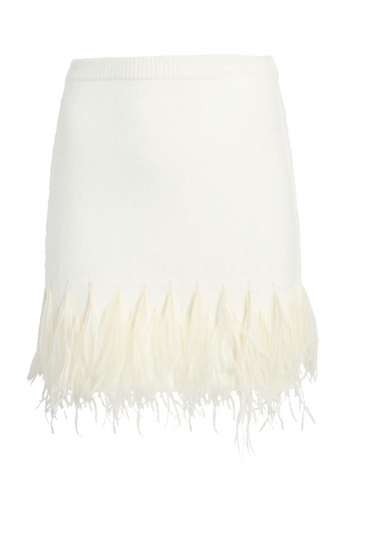 BRIANA FEATHER MINI SKIRT