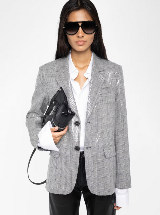 VANILLE SEQUIN BLAZER