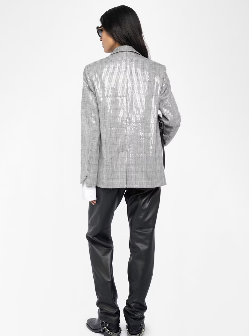 VANILLE SEQUIN BLAZER