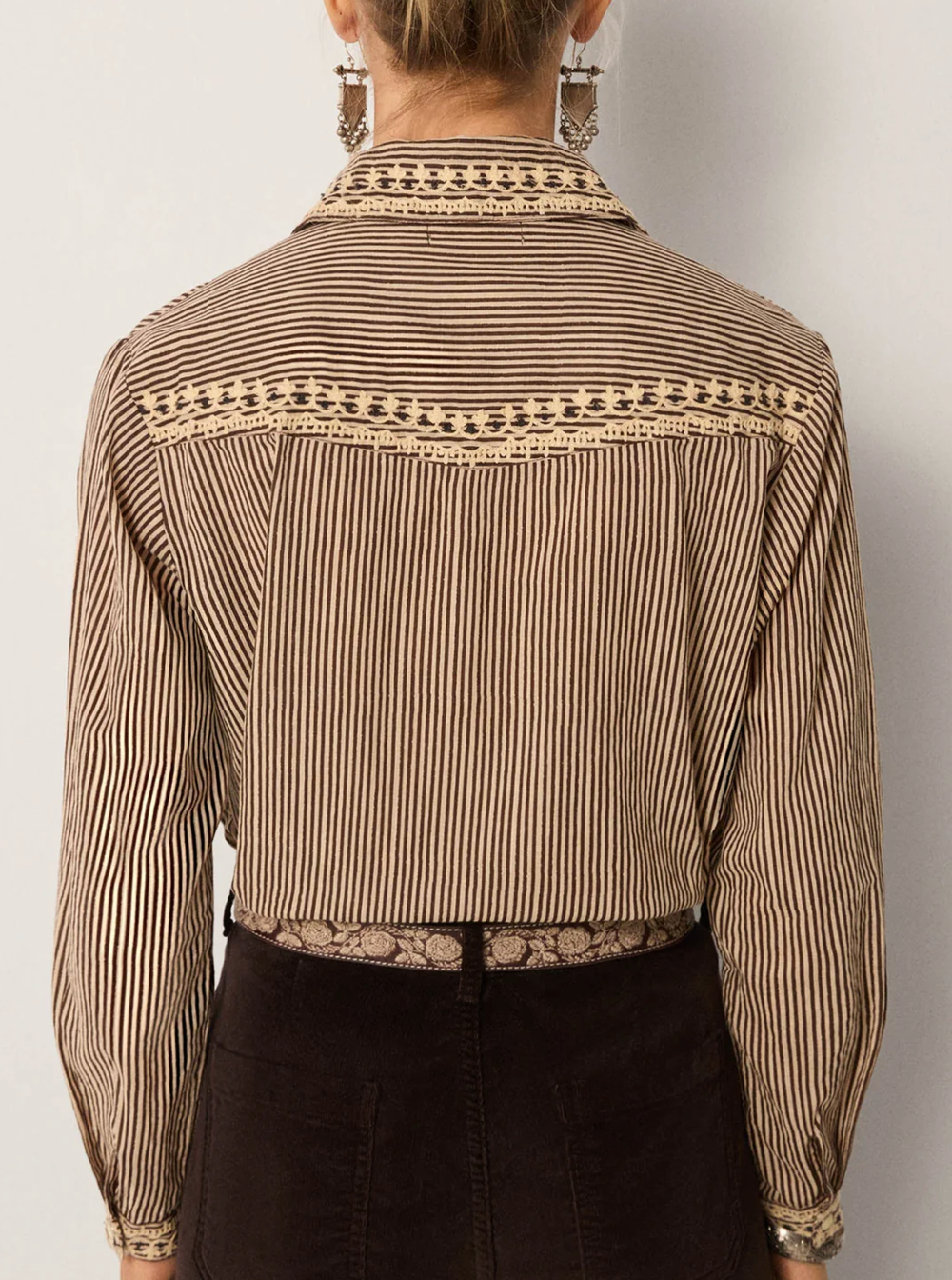 BEBO BLOUSE - COHIBA TOBBACO