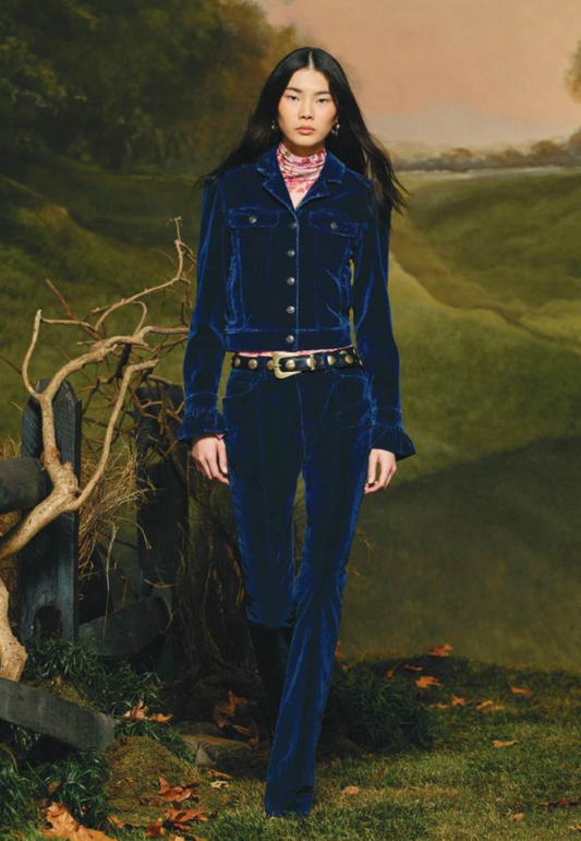 VELVET DENIM SHAILENE PANT