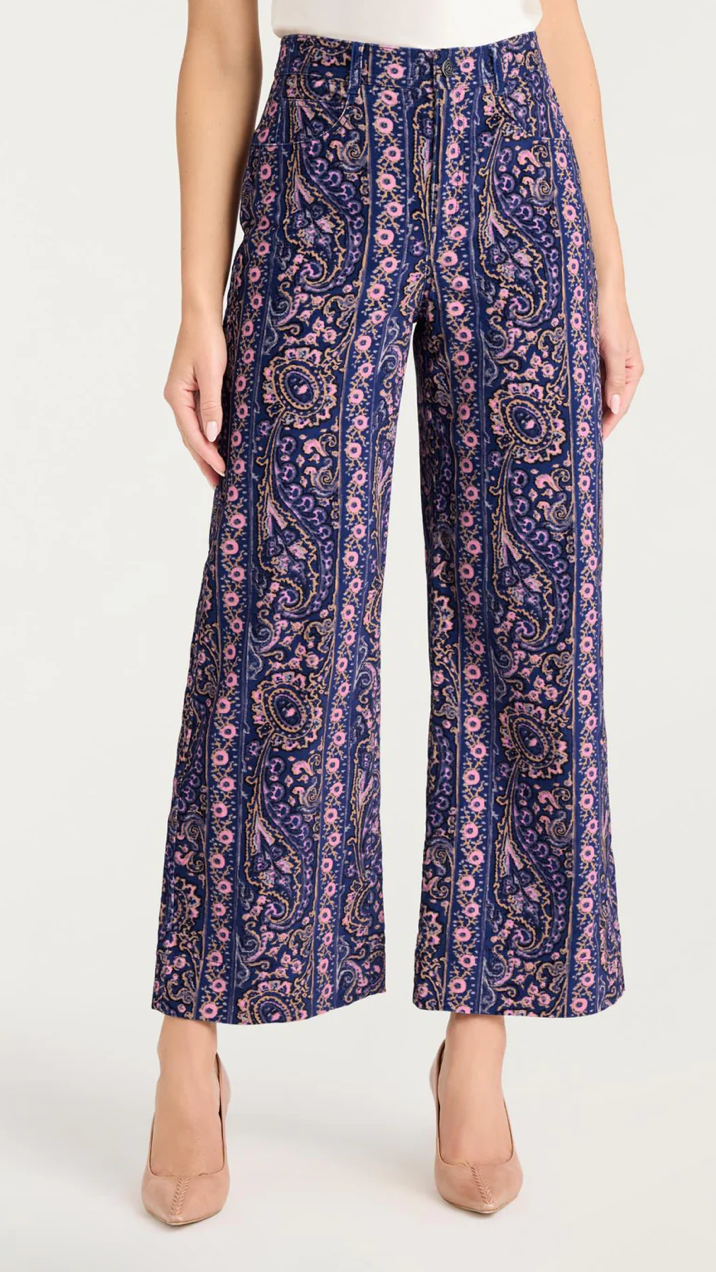 PAISLEY VELVETEEN BETSEY PANT