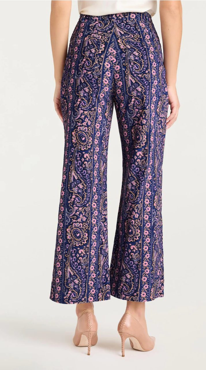 PAISLEY VELVETEEN BETSEY PANT