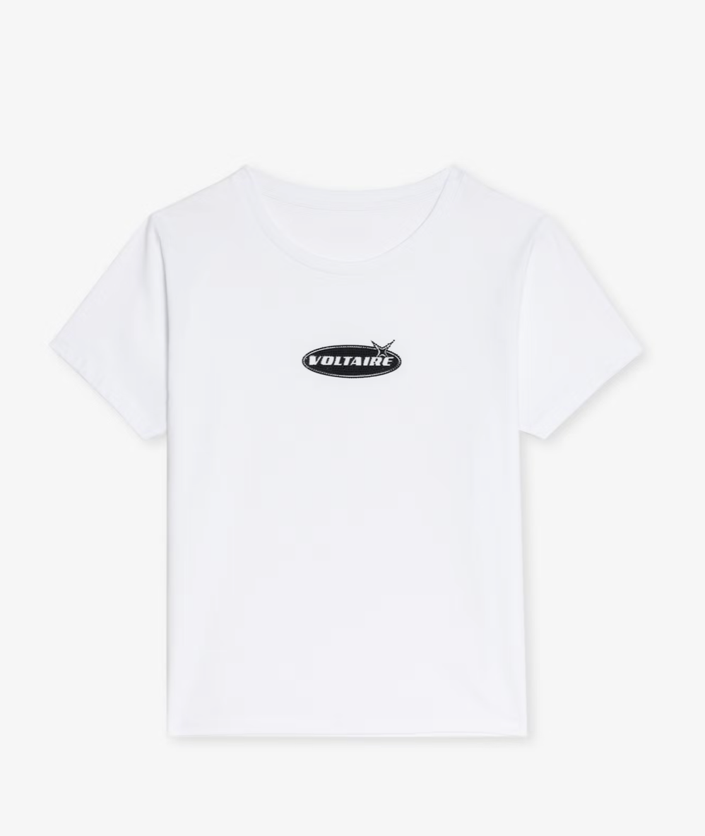 ALYS WHITE COTTON T-SHIRT