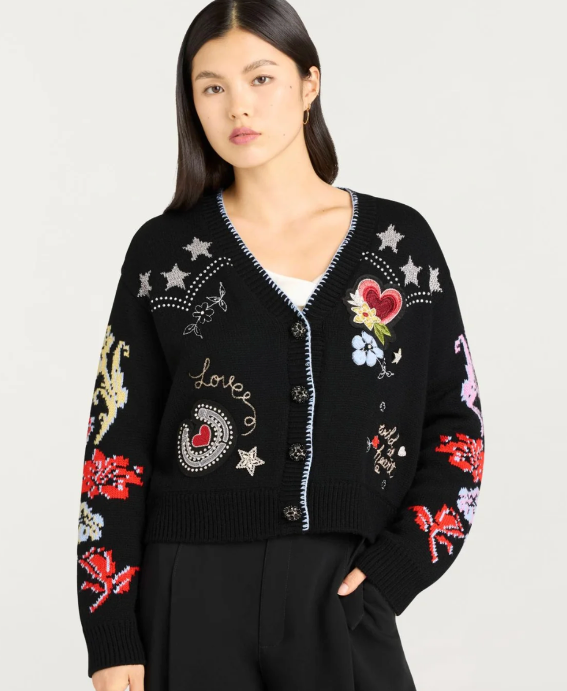 WESTERN COLLAGE CARDIGAN
