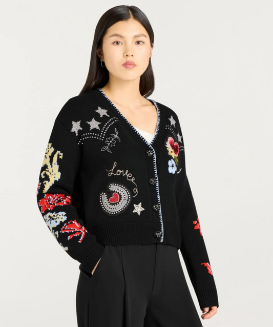 WESTERN COLLAGE CARDIGAN