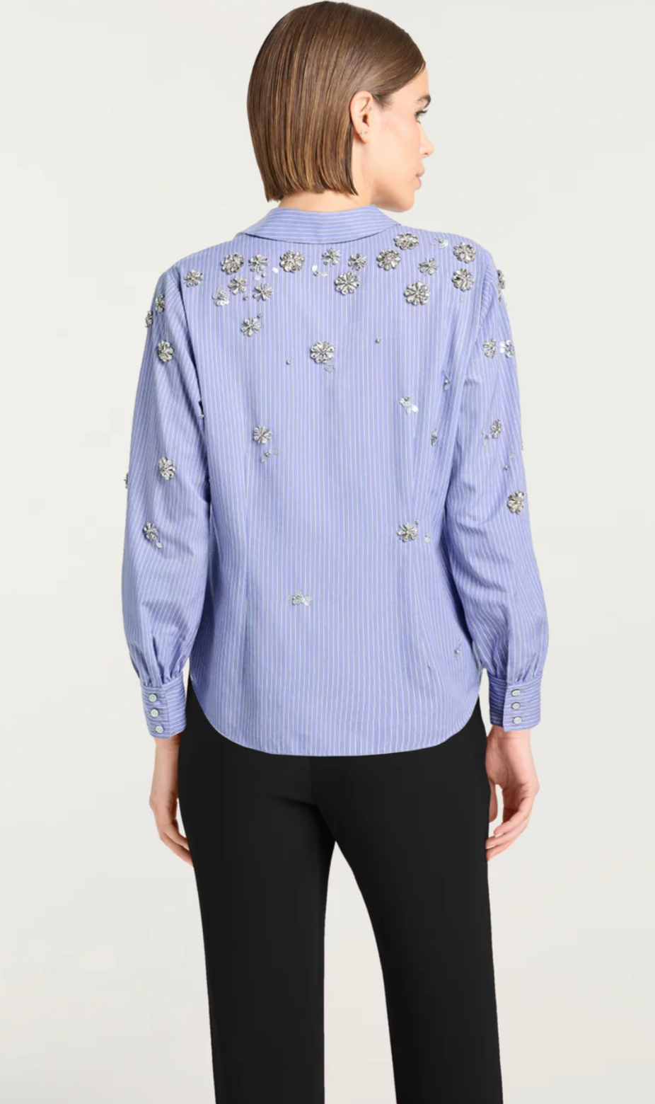 LOLA STRIPE TUMBLING FLOWERS BLANCHE TOP