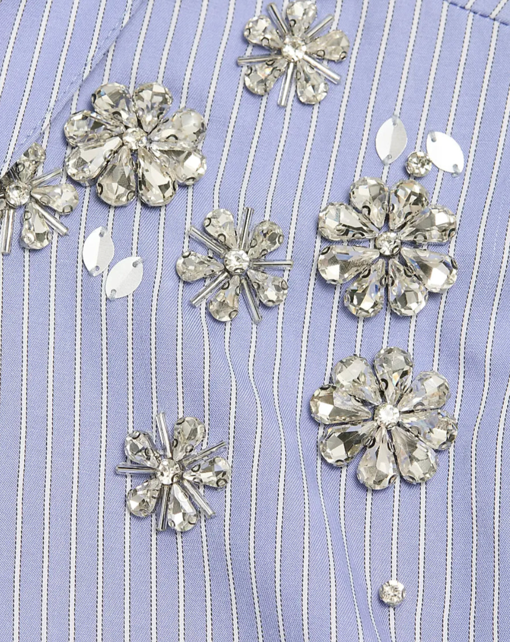 LOLA STRIPE TUMBLING FLOWERS BLANCHE TOP