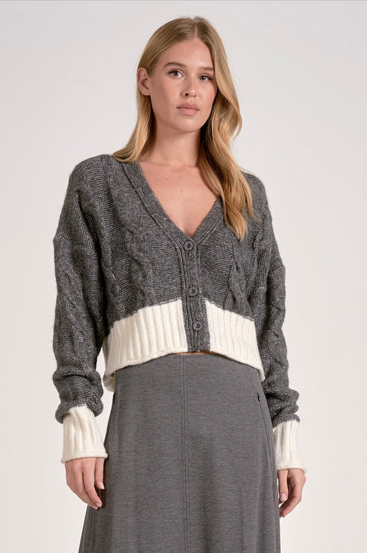 CLARA GRAY SWEATER