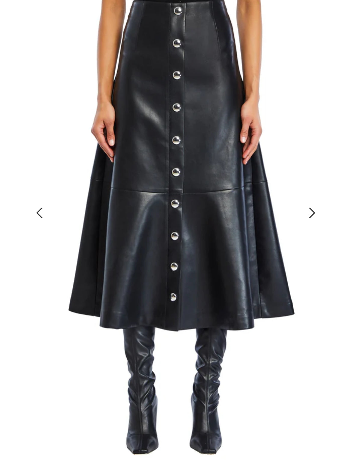 ELIN VEGAN LEATHER SKIRT