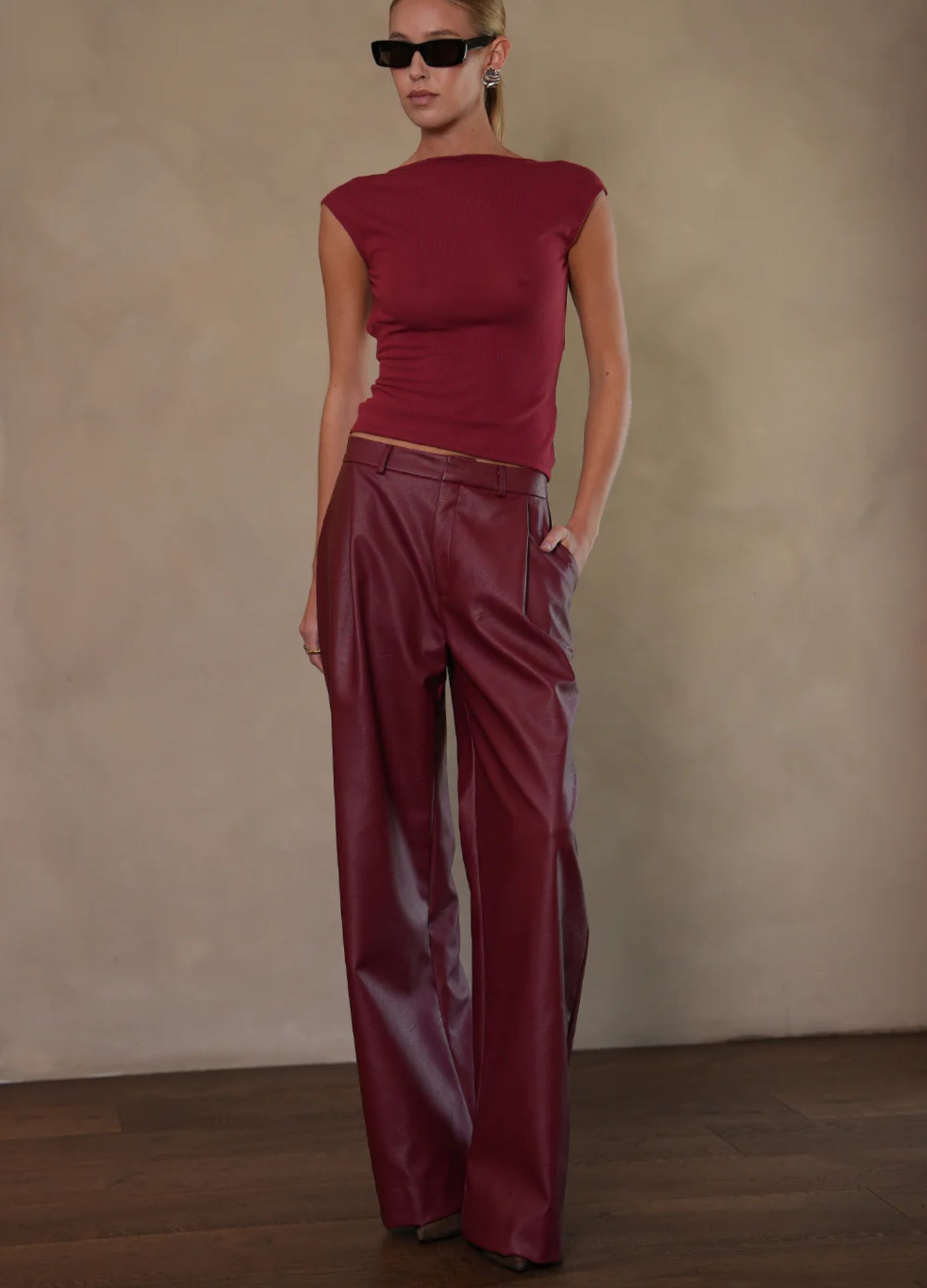 MILO FAUX LEATHER PANT