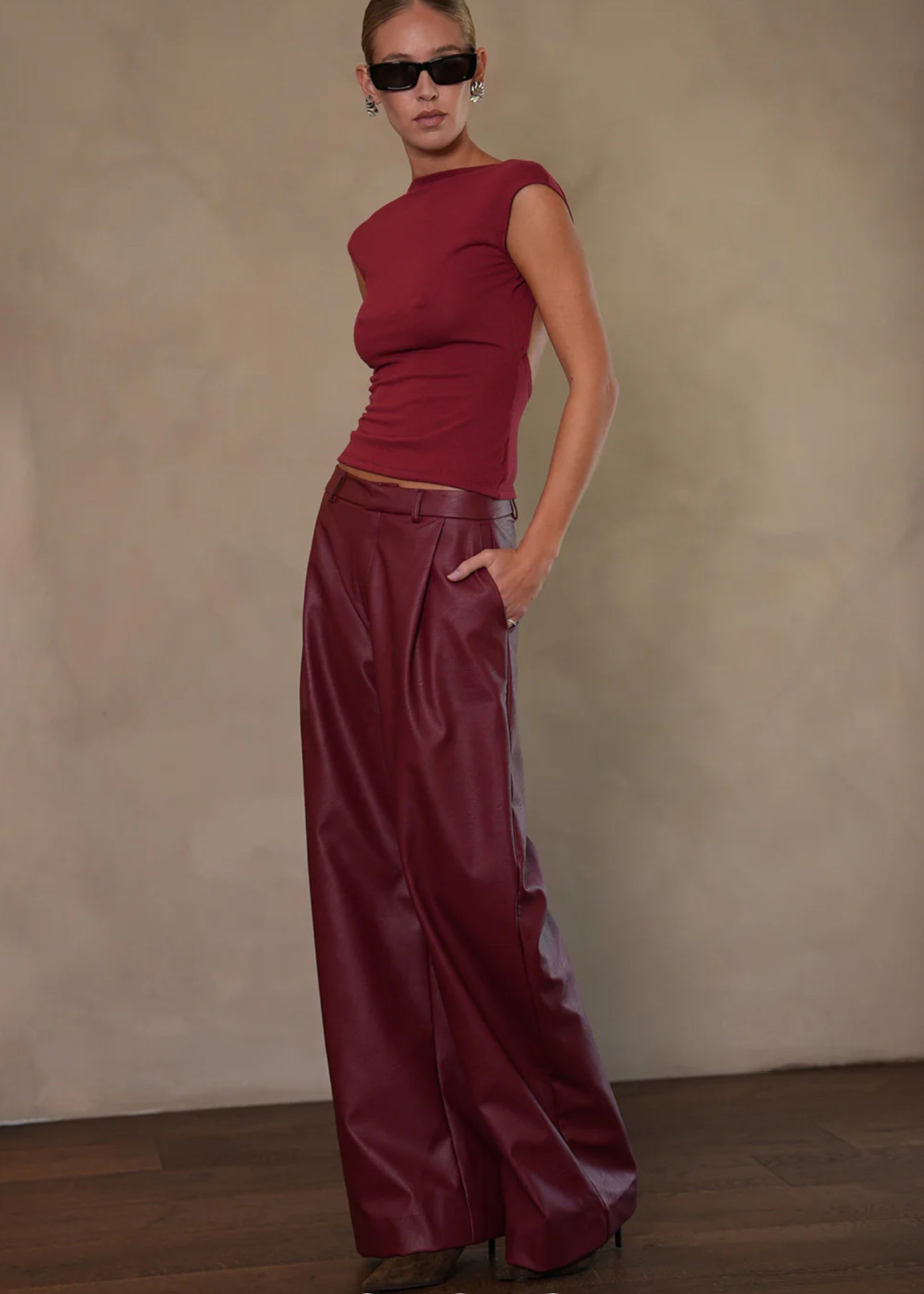 MILO FAUX LEATHER PANT