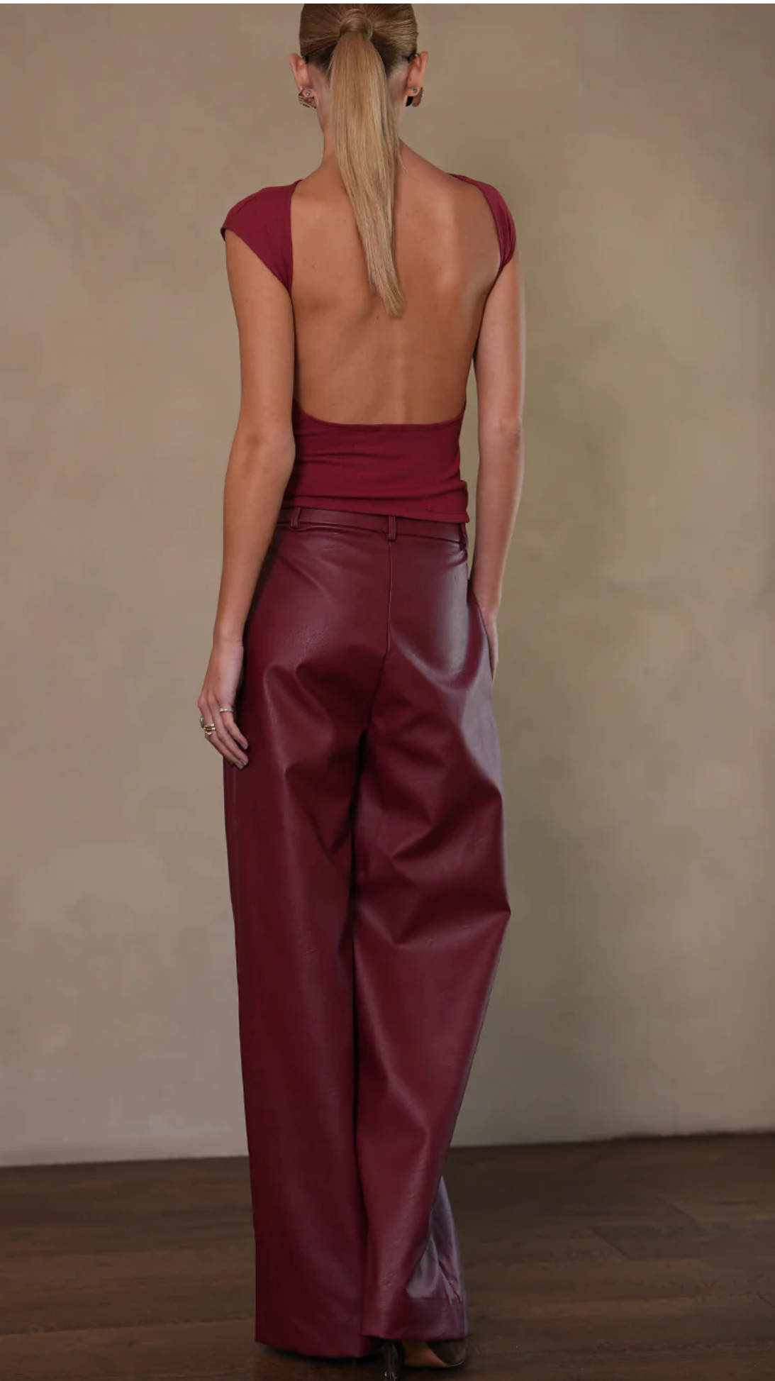 MILO FAUX LEATHER PANT