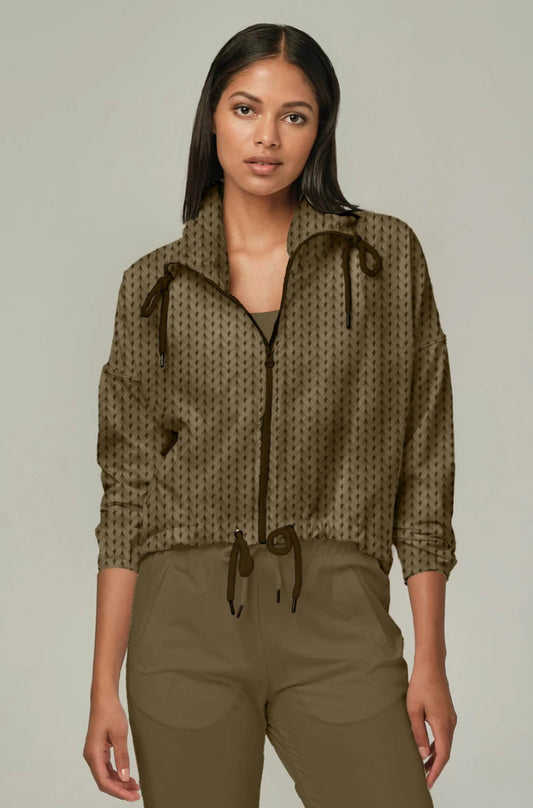 SIGNIFICANT OUTER KNIT KALE JACKET