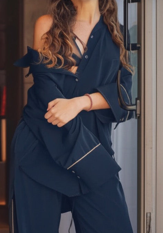DENIM PIJAMA SET